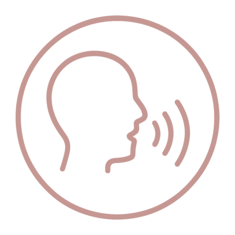 Piktogramm Emotionscoaching: sprechender Kopf